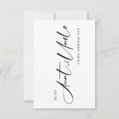 Wedding Card  for Your Aunt and Uncle  Bedankkaart (Voorkant)