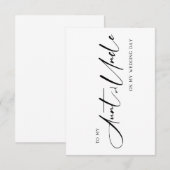 Wedding Card  for Your Aunt and Uncle  Bedankkaart (Voorkant / Achterkant)