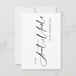 Wedding Card  for Your Aunt and Uncle  Bedankkaart