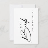 Wedding Card for Your Bride or Groom  Bedankkaart (Voorkant)