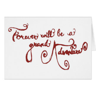 Wedding Card - Groot avontuur (rood)