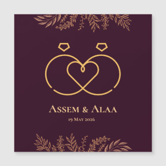 wedding card magnetische uitnodiging