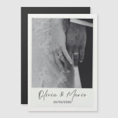 wedding card magnetische uitnodiging (Voorkant / Achterkant)