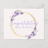 Wedding Card- Modern Geometric Wedding Greetings Briefkaart (Voorkant)