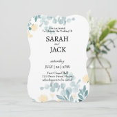 Wedding Card, Personalised Wedding Card Kaart (Staand voorkant)