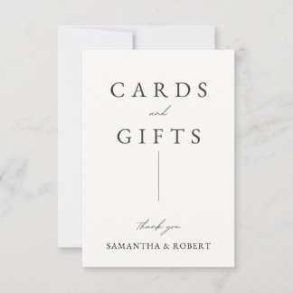 Wedding Cards and Gifts Sign