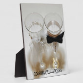 Wedding Celebration Glasses Fotoplaat (Zijkant)