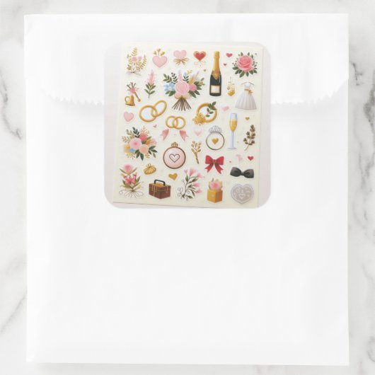 "Wedding Celebration Sticker Set" (Tas)