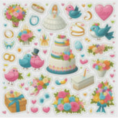 Wedding Celebration Sticker Set" (Voorkant)
