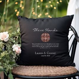 Wedding Celtic Knot Irish Handfasting Vows Kussen