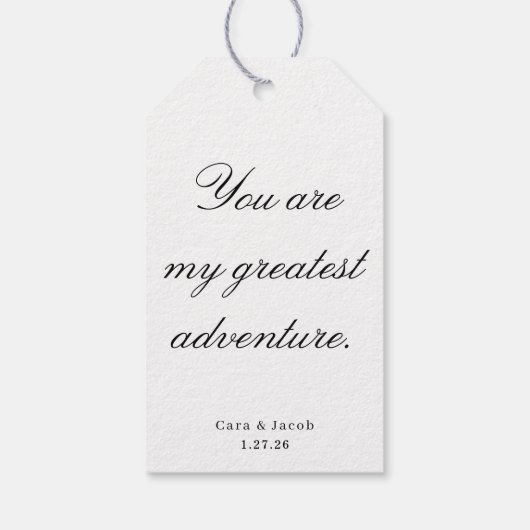 Wedding Centerpiece, Bridal Shower Decoration Cadeaulabel (Achterkant)