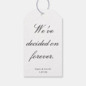 Wedding Centerpiece, Bridal Shower Decoration  Cadeaulabel (Achterkant)