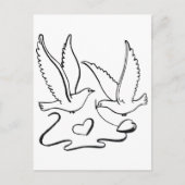 Wedding Ceremony Doves Briefkaart (Voorkant)