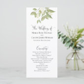 Wedding Ceremony Elegant Sage Greenery Foliage (Staand voorkant)