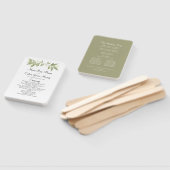 Wedding Ceremony Elegant Sage Greenery Foliage Handwaaier (Niet-gemonteerd)