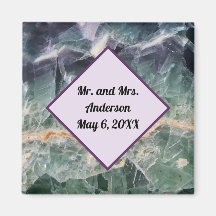 Wedding Ceremony Favor Fluorite Gem Foto Memento