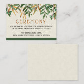 Wedding Ceremony Informatiekaartje (Voorkant / Achterkant)