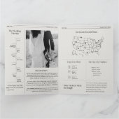Wedding Ceremony Krantenprogramma Kaart (Binnen)