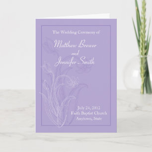 Wedding Ceremony Program en Order of Service Card Programma