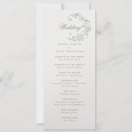 Wedding Ceremony-programma