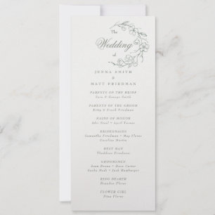 Wedding Ceremony-programma