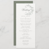 Wedding Ceremony-programma (Voorkant / Achterkant)