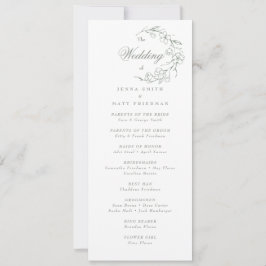 Wedding Ceremony-programma