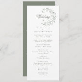 Wedding Ceremony-programma (Voorkant / Achterkant)