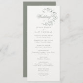 Wedding Ceremony-programma (Voorkant / Achterkant)