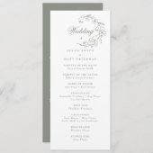 Wedding Ceremony-programma (Voorkant / Achterkant)