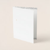 WEDDING CEREMONY-PROGRAMMA, eenvoudig met een hand Folie Kaarten (Voorkant)