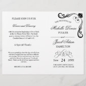 Wedding Ceremony-programma | Elegant Hearts (Voorkant)