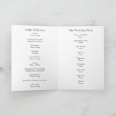 Wedding Ceremony Programma en Orde van Service Kaa (Binnen)