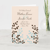 Wedding Ceremony Programma en Orde van Service Kaa (Voorkant)