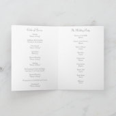 Wedding Ceremony Programma en Orde van Service Kaa (Binnen)
