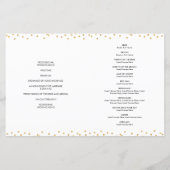 WEDDING CEREMONY PROGRAMMA glamoureus goudglitter (Achterkant)