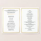 WEDDING CEREMONY PROGRAMMA grote polka stip (Binnen)