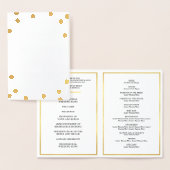 WEDDING CEREMONY PROGRAMMA grote polka stip (Display)