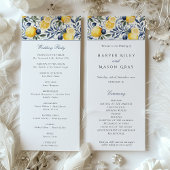 Wedding Ceremony-programma Kaart