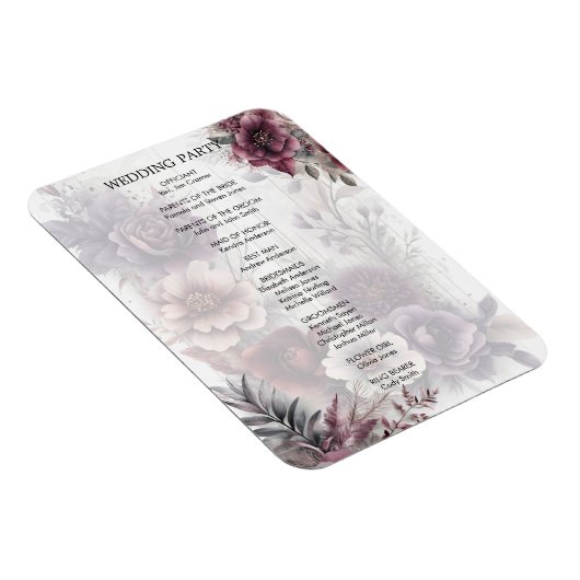 Wedding Ceremony-programma Magneet (Rechterzijde)