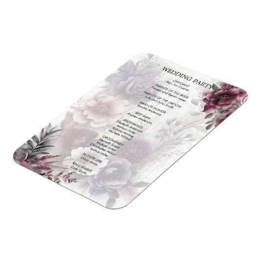 Wedding Ceremony-programma Magneet (Linkerzijde)