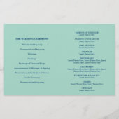 WEDDING CEREMONY PROGRAMMA mini gold confetti mini (Achterkant)