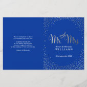 WEDDING CEREMONY PROGRAMMA mini Silver confetti bl (Voorkant)