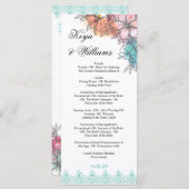 Wedding Ceremony-programma Programmakaart (Voorkant / Achterkant)