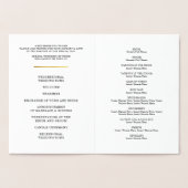 WEDDING CEREMONY PROGRAMMA stijlvol mini confetti (Binnen)