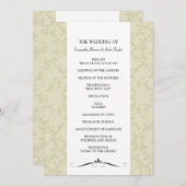 Wedding Ceremony-programma's Programmakaart (Voorkant / Achterkant)