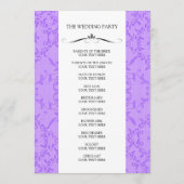 Wedding Ceremony-programma's Programmakaart (Achterkant)