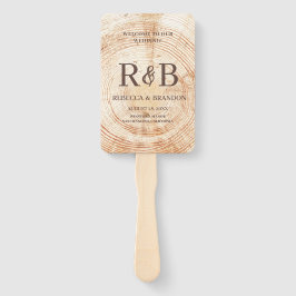 Wedding Ceremony Rustic Wood Monogram Namen Handwaaier