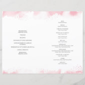 WEDDING CEREMONY stijlvolle waterverf (Achterkant)