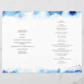 WEDDING CEREMONY stijlvolle waterverf: blauw marjo (Achterkant)